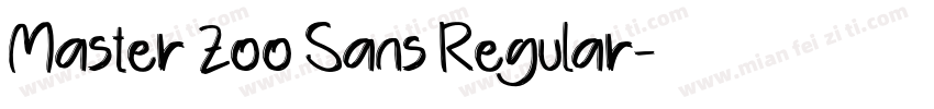 Master Zoo Sans Regular字体转换